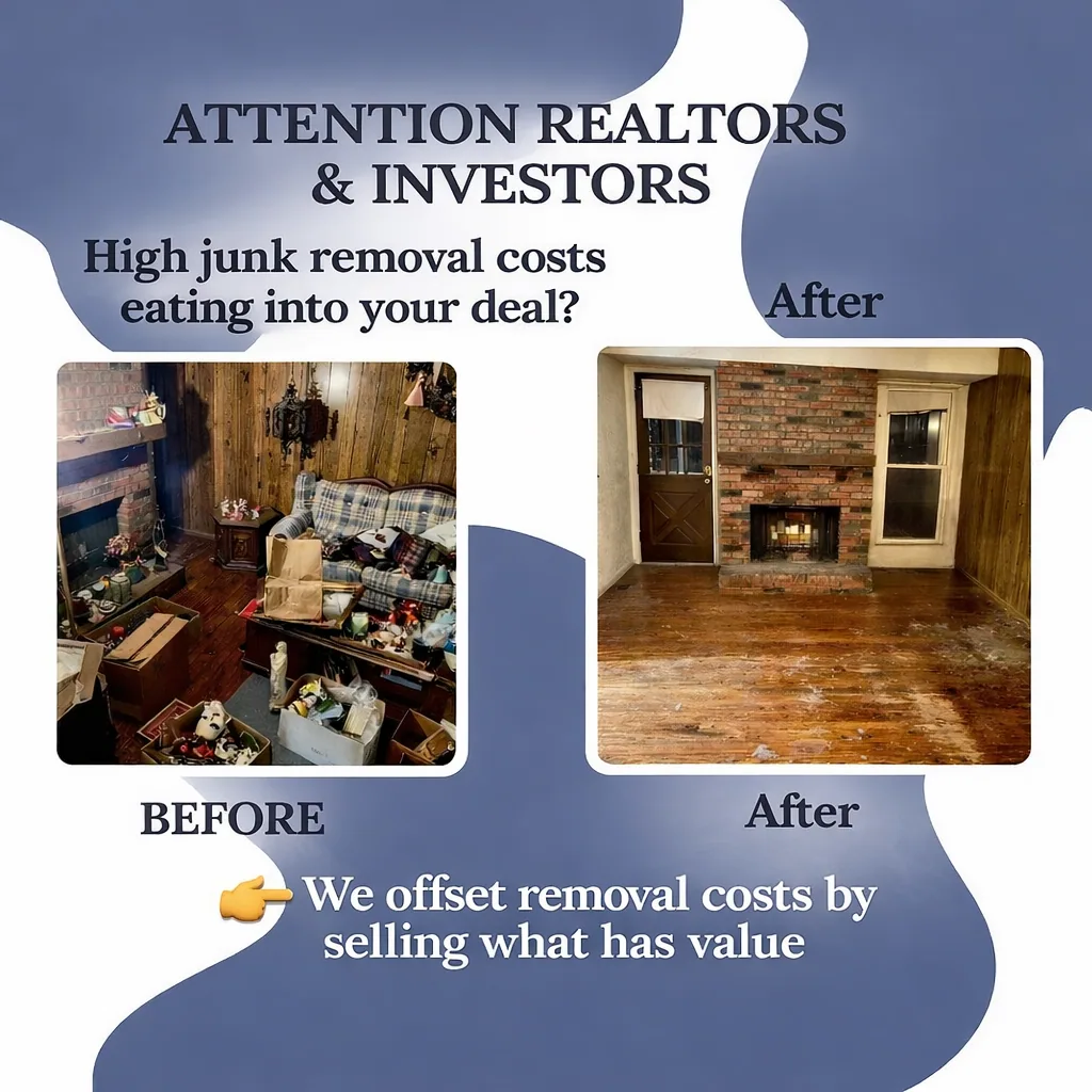 Gallery/before after cleanout brick fireplace room O'Fallon realtors