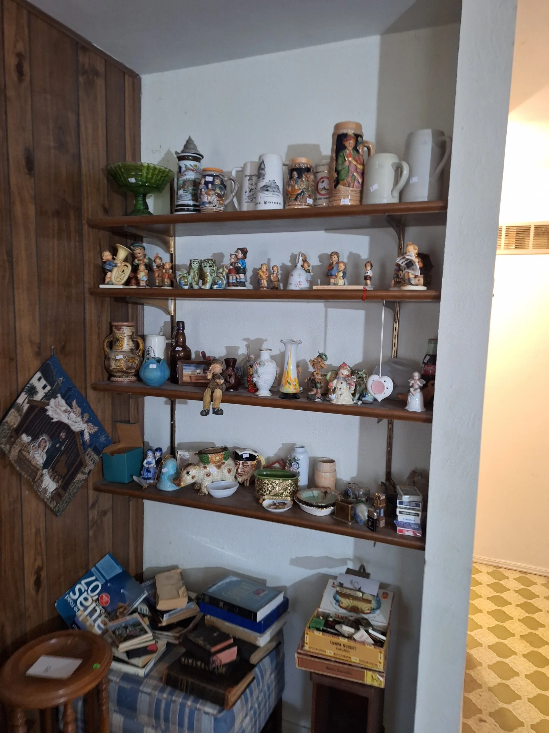 Gallery/estate sale hummel figurines beer steins O'Fallon